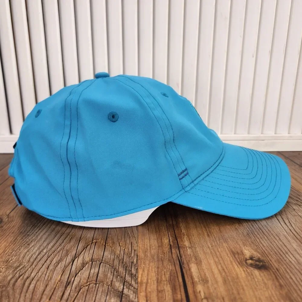 Titleist Performance Knit Golf Strapback Hat Cap Blue Sport Athletic Stretch Fit